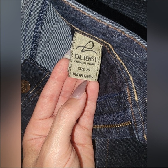 NWOT DL1961 Denim Jennifer High Rise Boot Jeans Women's 30 Blue Dark Wash - Picture 5 of 6